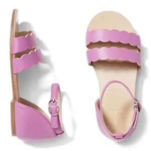 Janie and Jack Orchid Purple Scalloped Sandal (Size 4, 5, and 6)